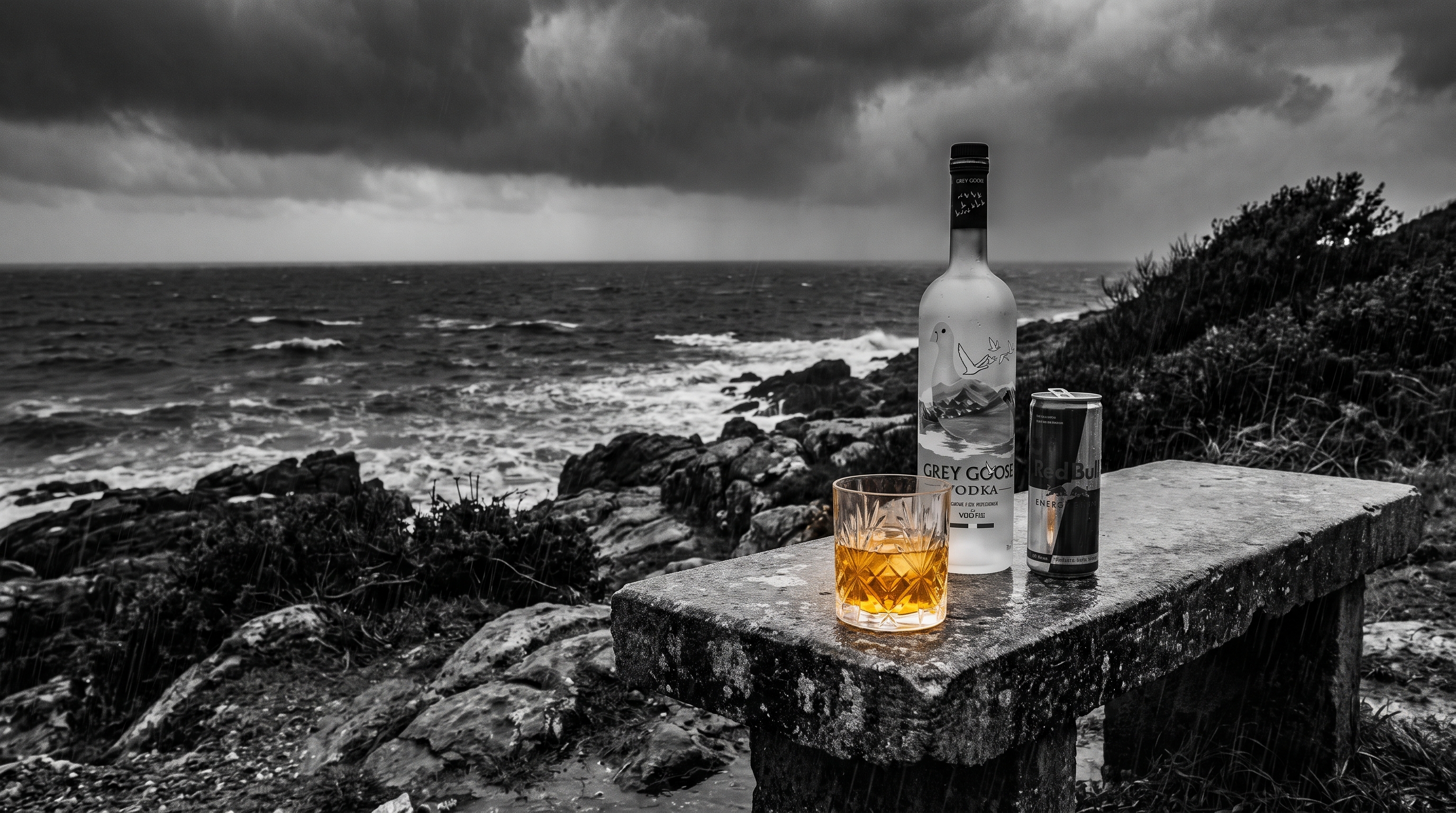 A cinematic, photorealistic photograph featuring a dramat...