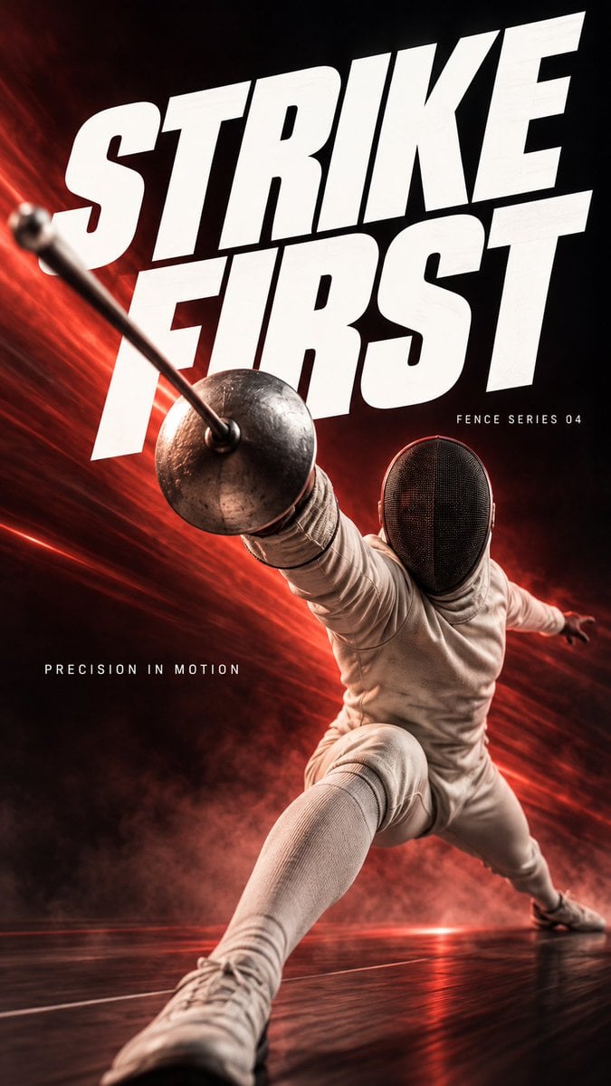 Create a finished premium sports campaign poster, 9:16, f... - alternate