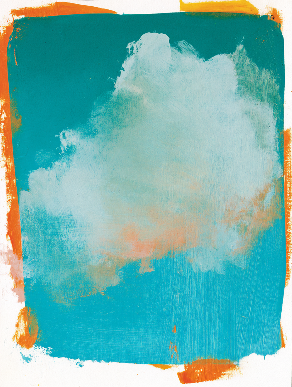 blue sky，bird，cloud。