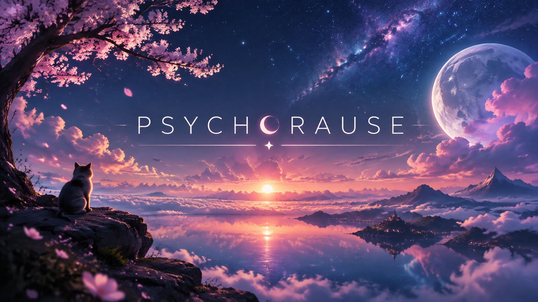 Generate a banner pic for youtube channel named psychorau...