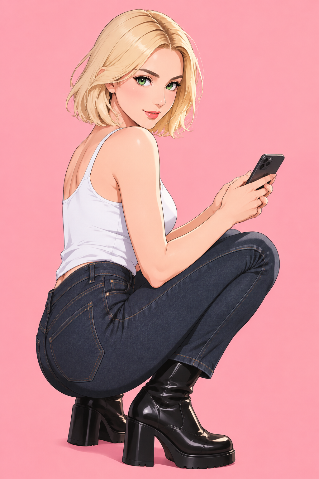[UPLOAD YOUR IMAGE] A stylized anime-inspired portrait fe...
