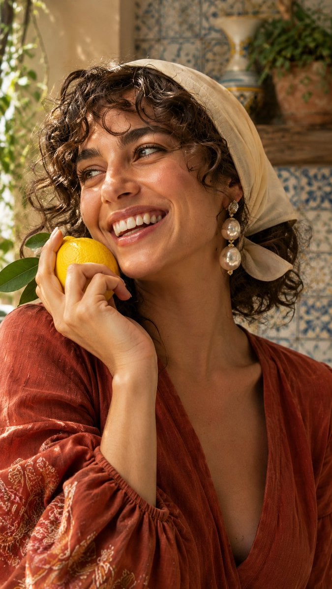 9:16 Create a beautiful young Italian woman with olive-f... - alternate