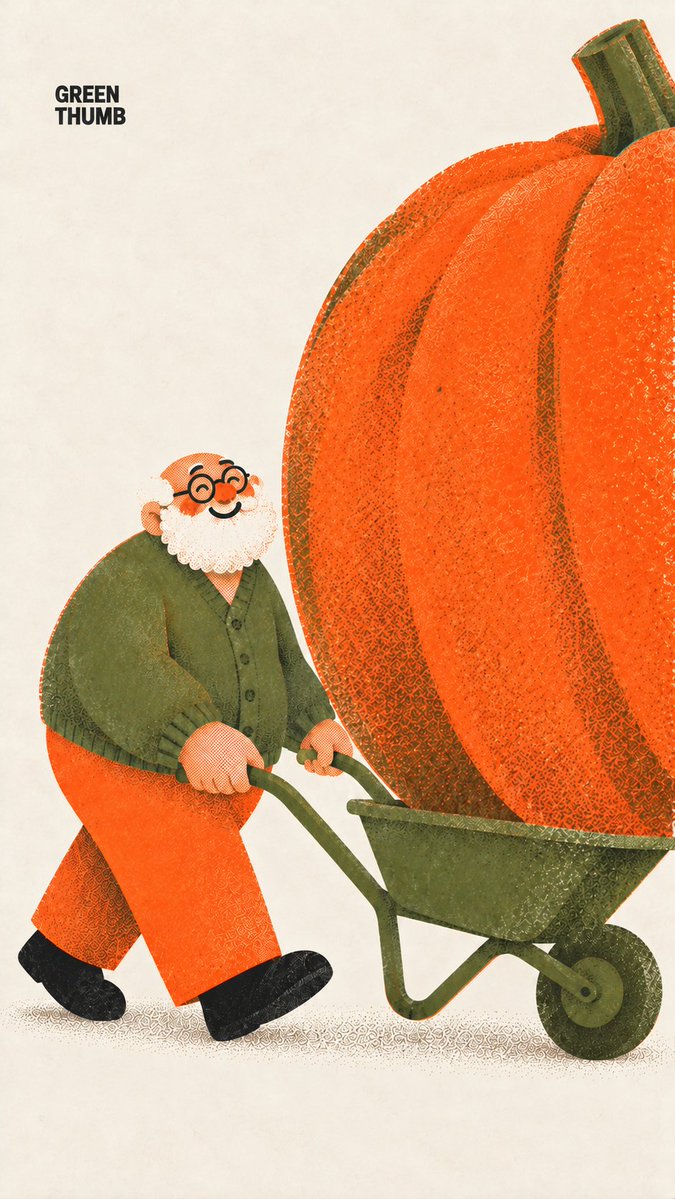Risograph illustration poster, 9:16, strict three inks on...