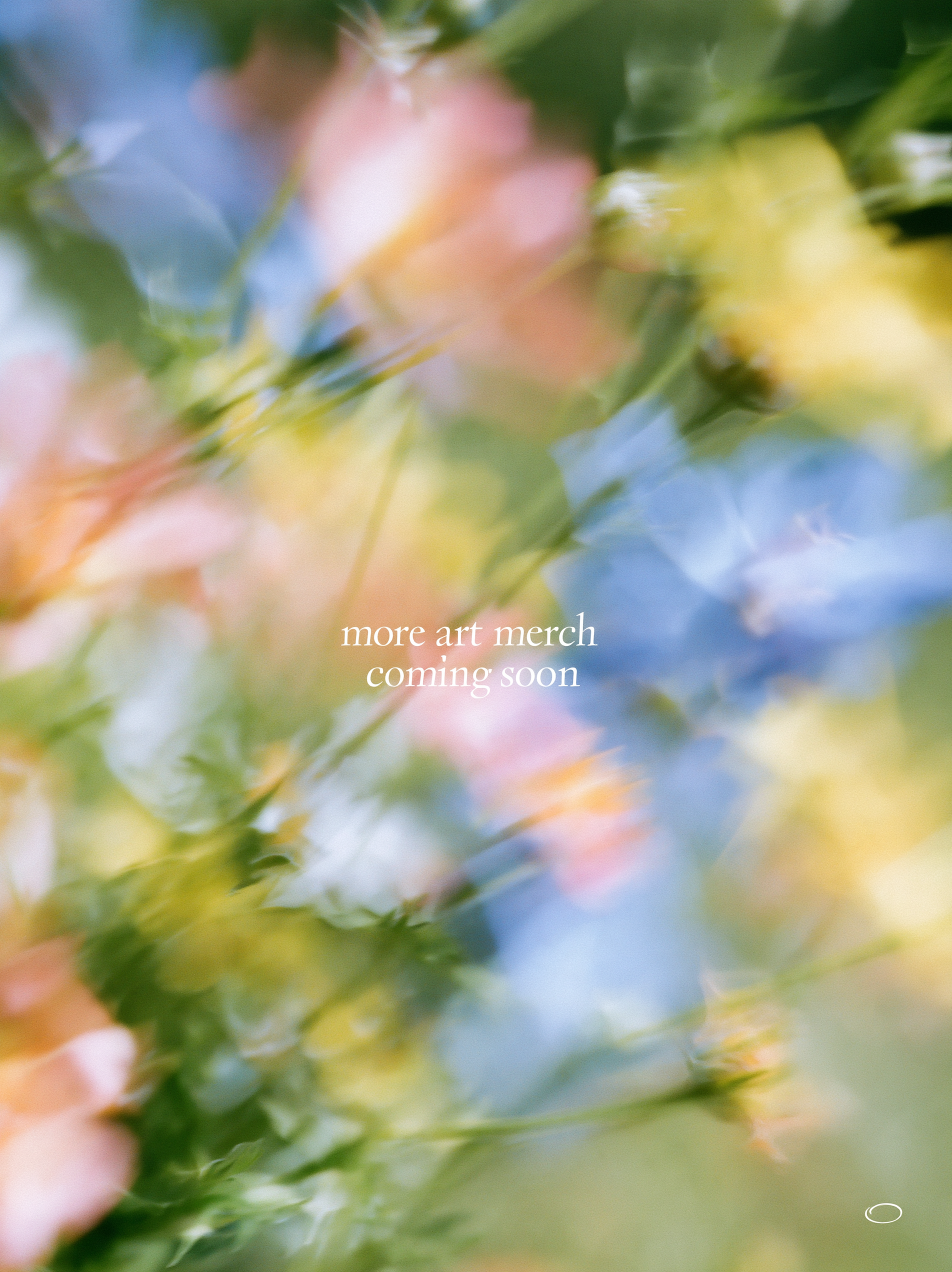 a colorful, abstract floral photograph with a strong moti...