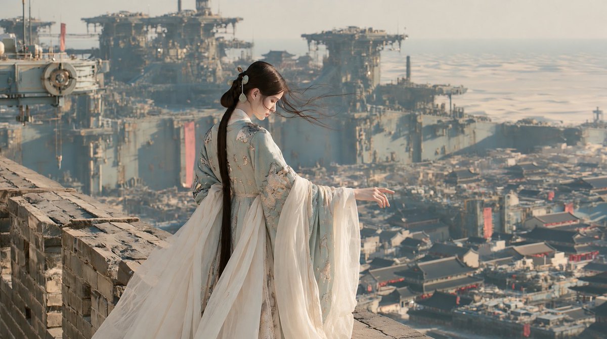 An extraordinarily beautiful young adult East Asian woman...