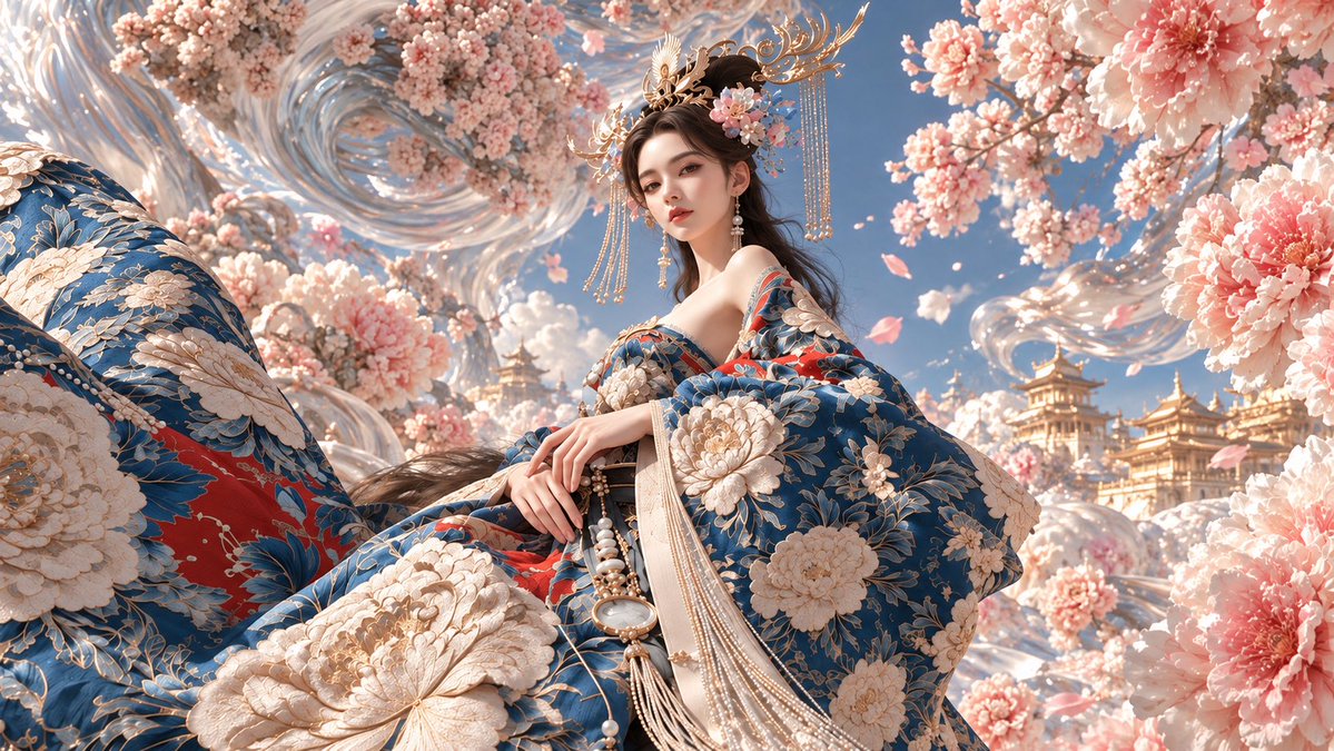 An extraordinarily beautiful young adult East Asian imper...