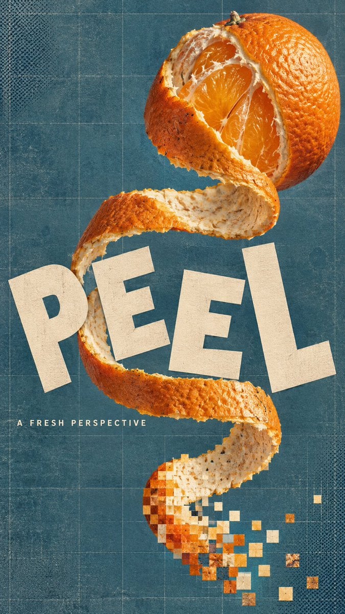 Editorial art poster, [Aspect Ratio], full bleed. Real an... - alternate