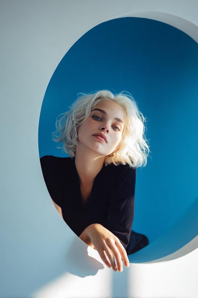 Create an ultra-realistic, high-end fashion editorial pho... - alternate