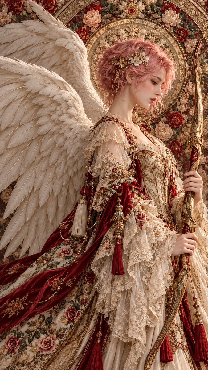 ULTRA-EXTREME DETAIL FINE ART ANGELIC PORTRAIT, museum-gr...