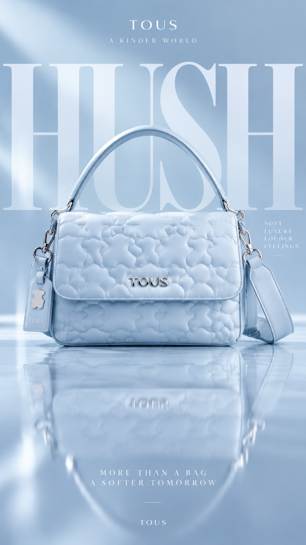 Ultra-luxury fashion advertising poster, vertical 9:16 co...