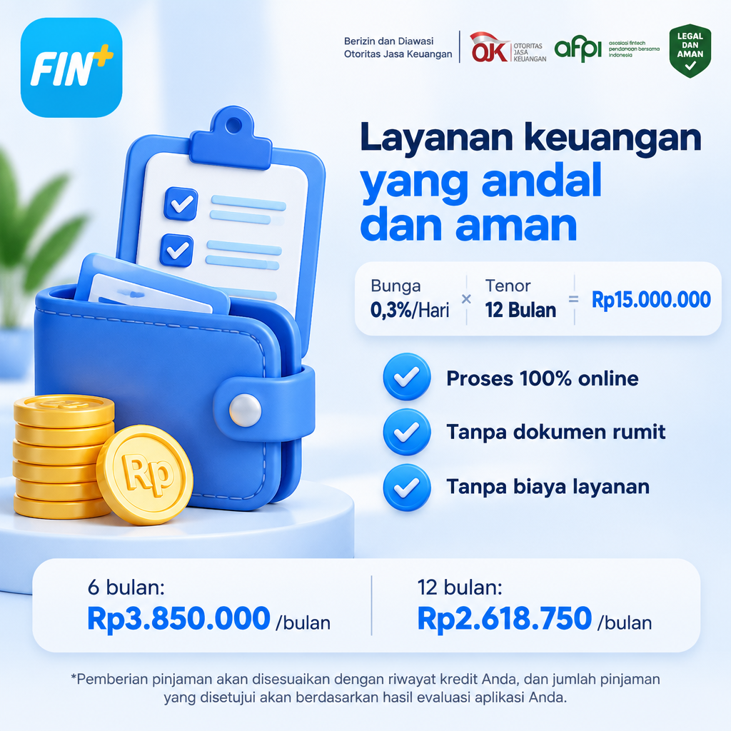 Fintech app marketing poster for Indonesia market, Indone...
